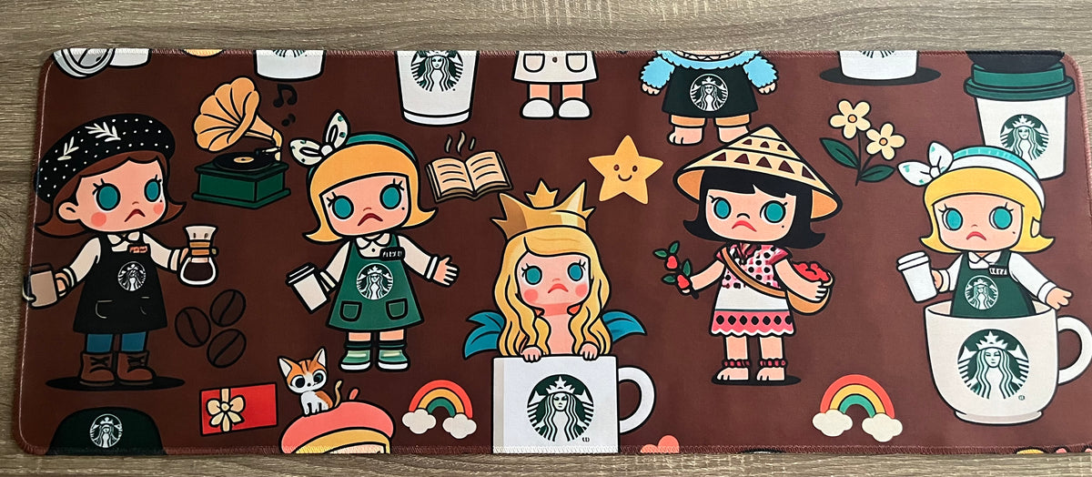 Molly Starbucks Desk Mat