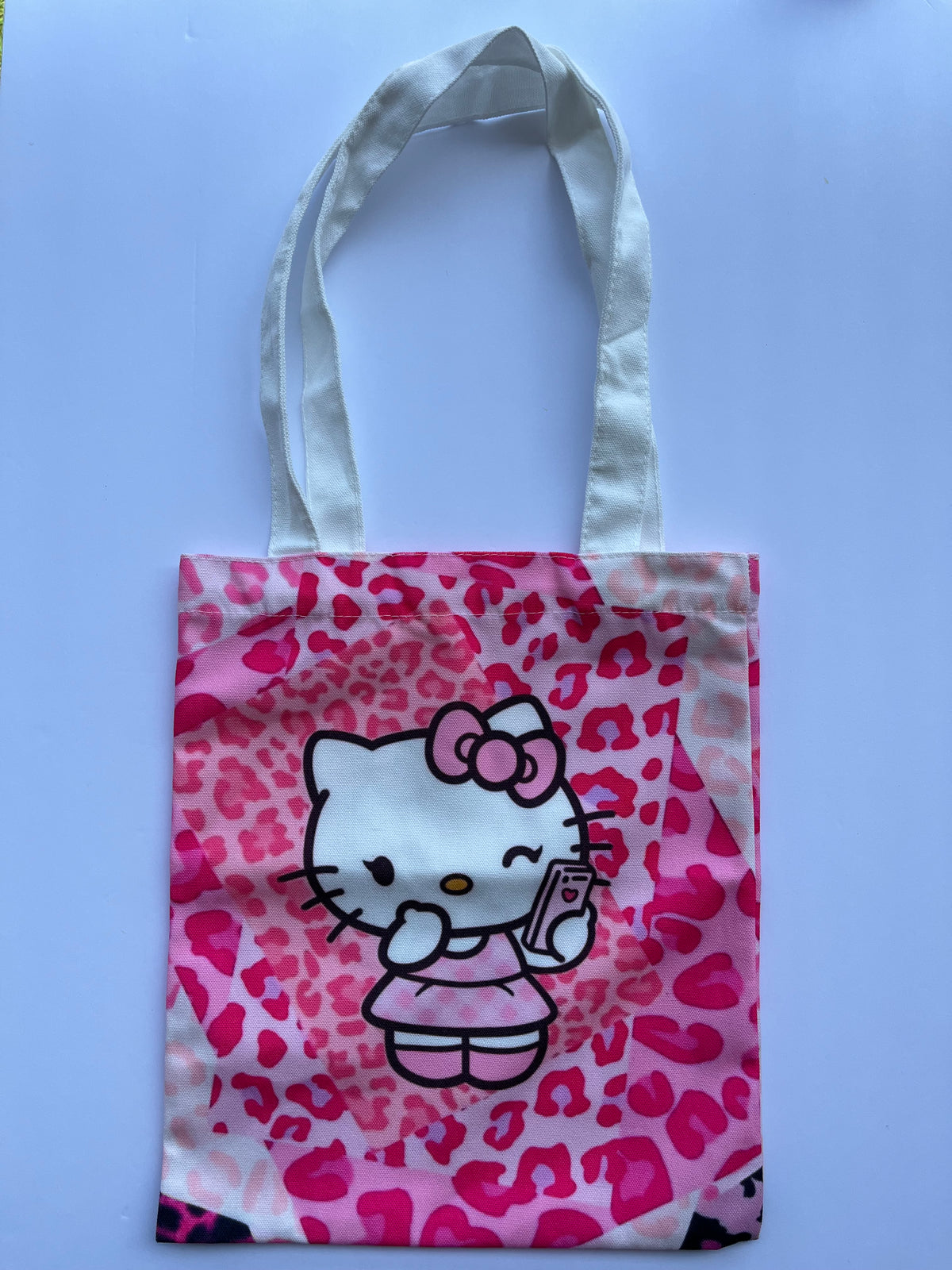 Hello Kitty Pink Leopard Tote Bag