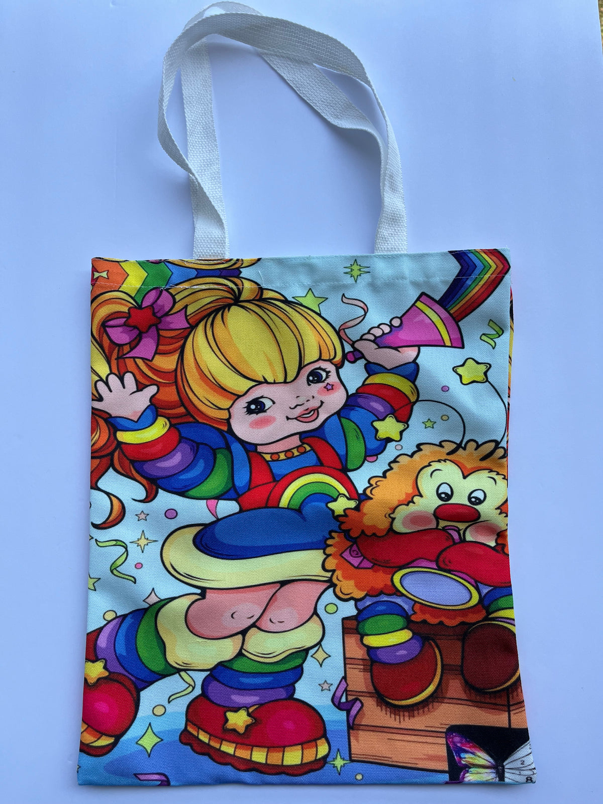 Rainbow Brite Color Burst Tote Bag
