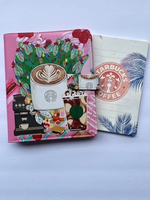 Starbucks Zen Theme A5 6 Ring Notebook Binder with Paper