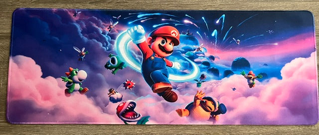 Mario Galaxy Desk Mat