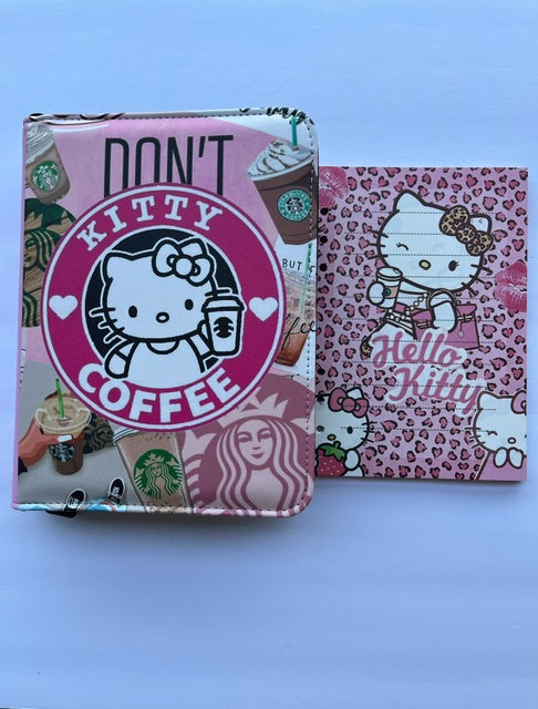 Hello Kitty Starbucks Zipper Binder with Paper