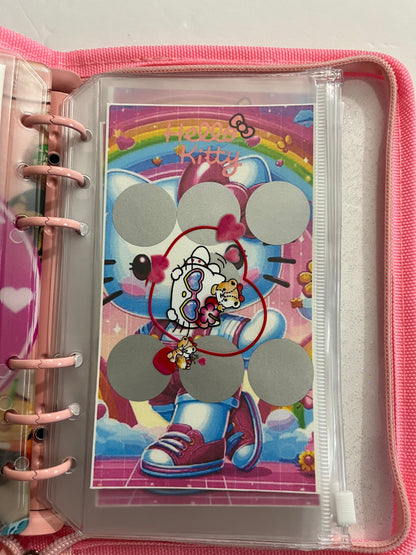 Hello Kitty A6 size mystery savings challenge binder