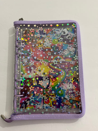 Lisa Frank Purple Zipper Savings Challenge Binder