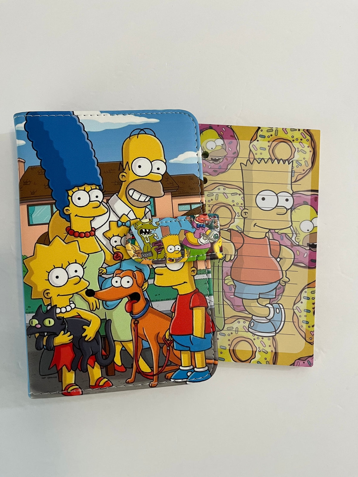 Simpsons Family A6 size binder with matching paper