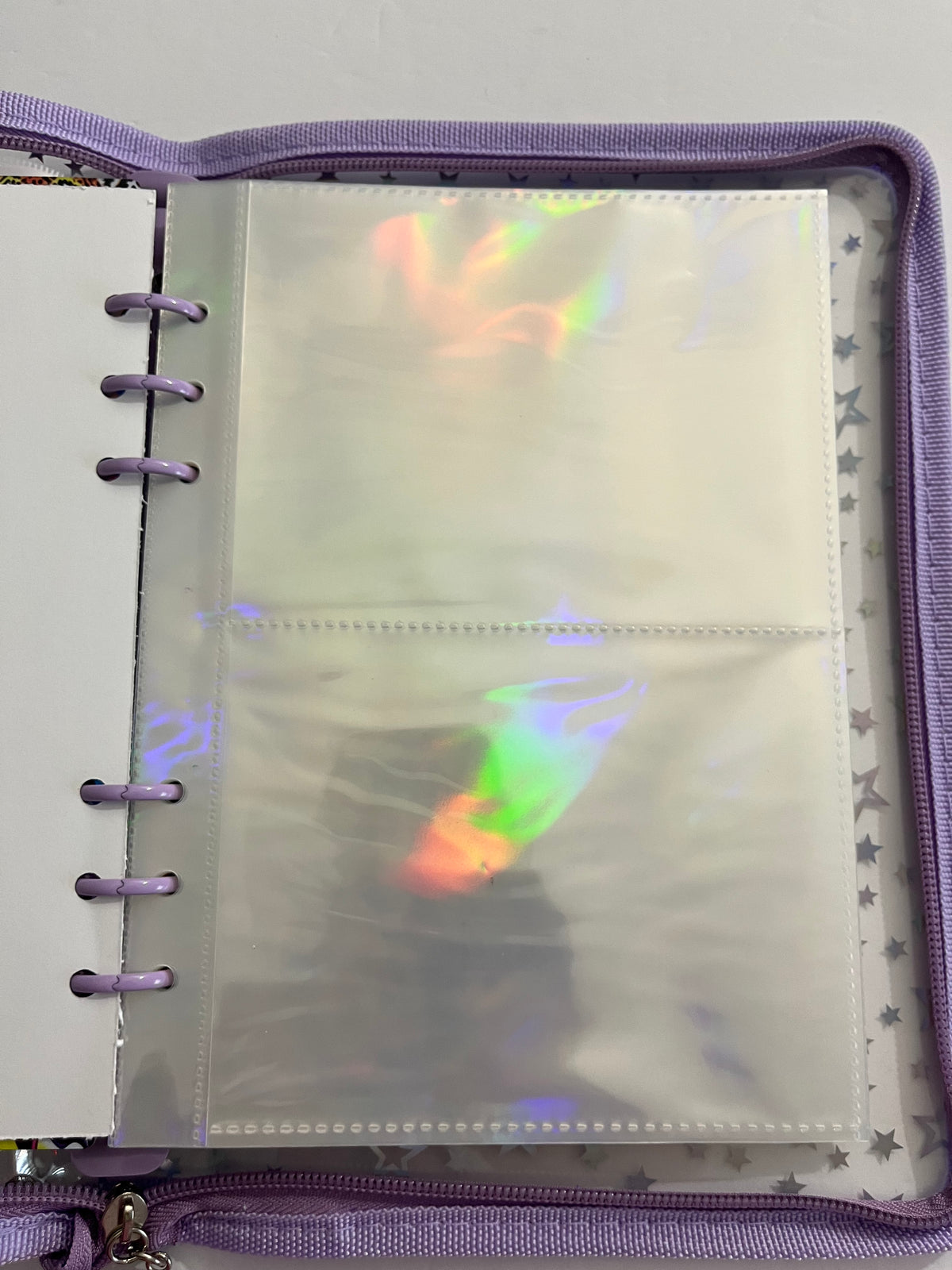 Lisa Frank Purple Zipper Savings Challenge Binder