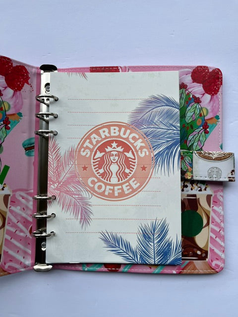Starbucks Zen Theme A5 6 Ring Notebook Binder with Paper
