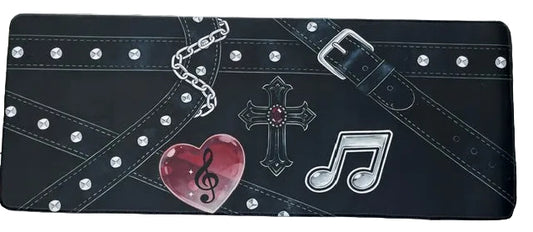 Musical Heart and Note Desk Mat